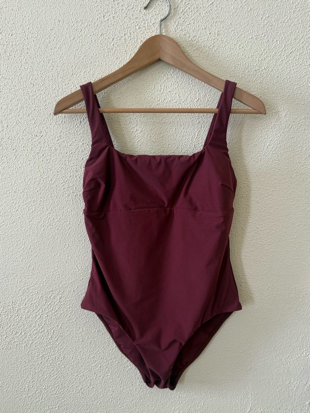 NWOT Bondi Born Mackinley One-Piece Square Neck Swimsuit in Mulberry L